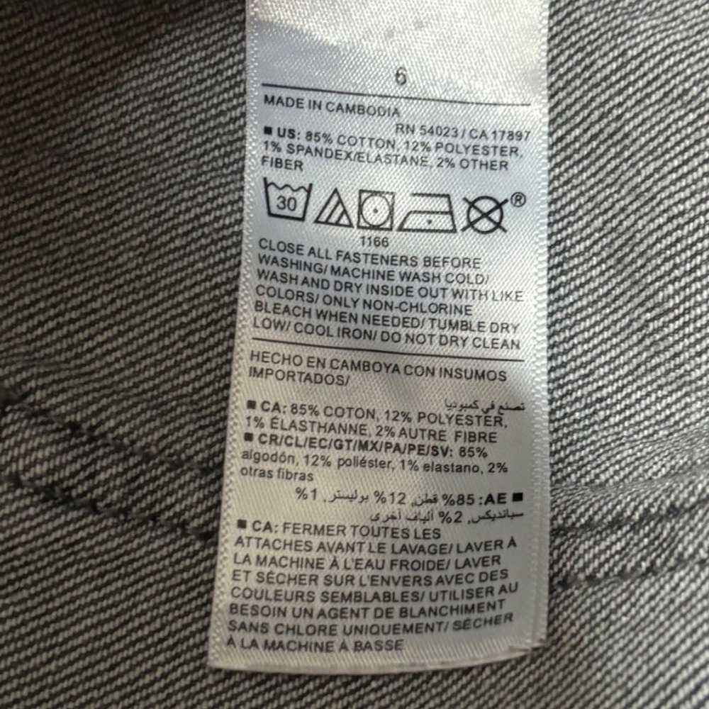 Old Navy Wow Boyfriend Jeans Womens 6 Mid Rise Washed Black Straight Leg Stretch - Picture 5 of 10